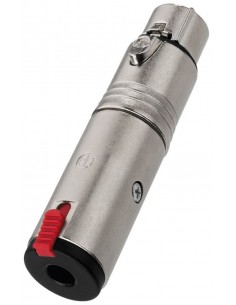 Monacor NTA-3A Adapter, 3-pole-Mini-XLR to 2.5mm Stereo-Jack