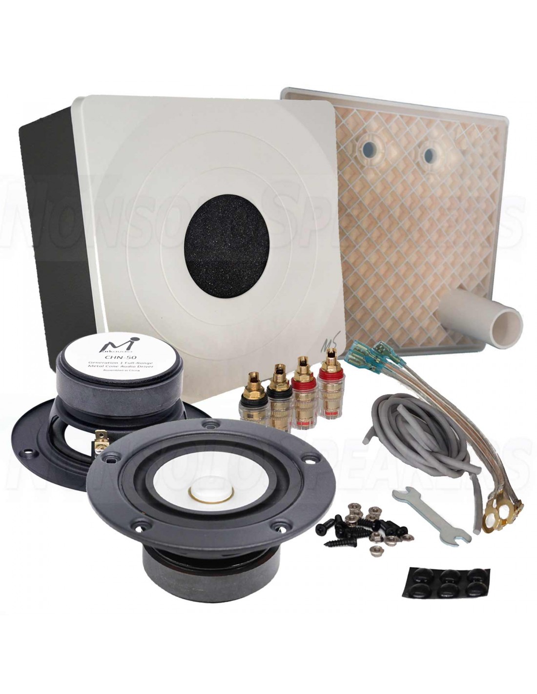 Markaudio One white DIY speaker kit