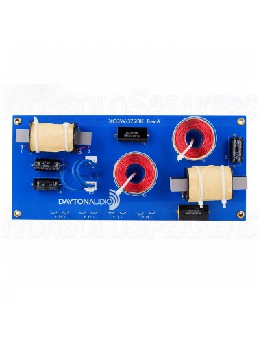 Dayton Audio XO3W-375/3K 3-Way Speaker Crossover 375/3,000 Hz