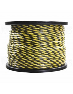 Hollywood PRO SX 16 2x 1.5 qmm speaker cable, OFC, extra flexible, twisted, black/yellow